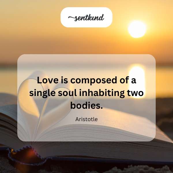 Two figures embrace, forming a single heart shape.