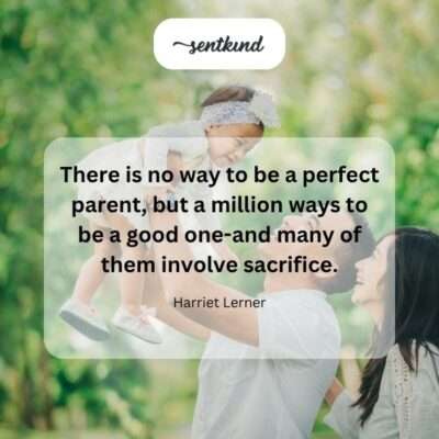 An image depicts a collage of candid moments showing a parent engaged in various tasks and interactions with a child, from reading stories to offering comfort, symbolizing the many ways to be a good parent.