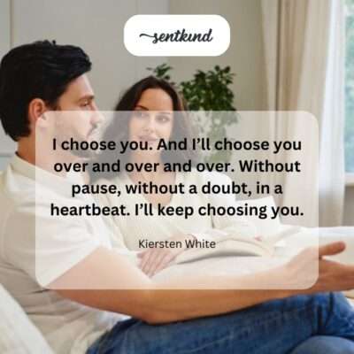 A couple gazes into each other's eyes with deep affection.