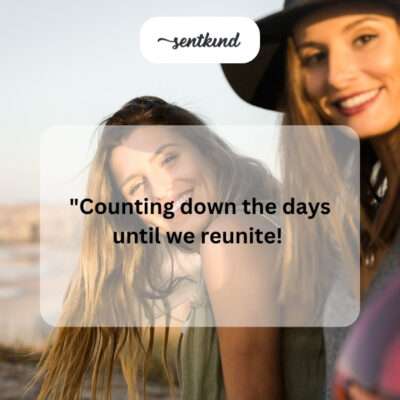 Eagerly awaiting a reunion with a friend.
