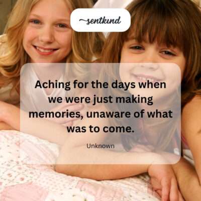 A close-up shows hands holding a faded photograph, evoking a sense of past memories.