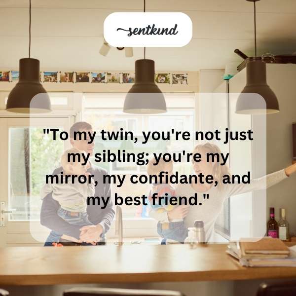 Two identical figures stand side-by-side, reflecting each other's pose and expression.