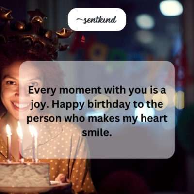 Celebrating a friend who brings joy.