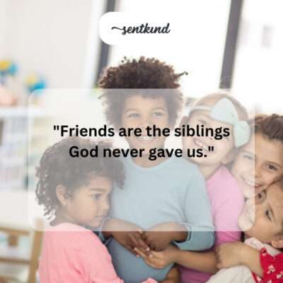 A diverse group of friends laughing together around a dinner table, symbolizing the transition from friendship to chosen family.