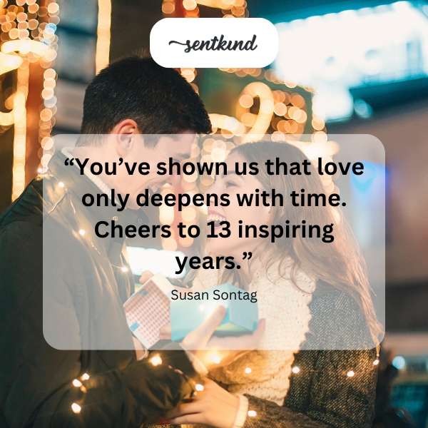 Couple celebrating their anniversary with champagne.