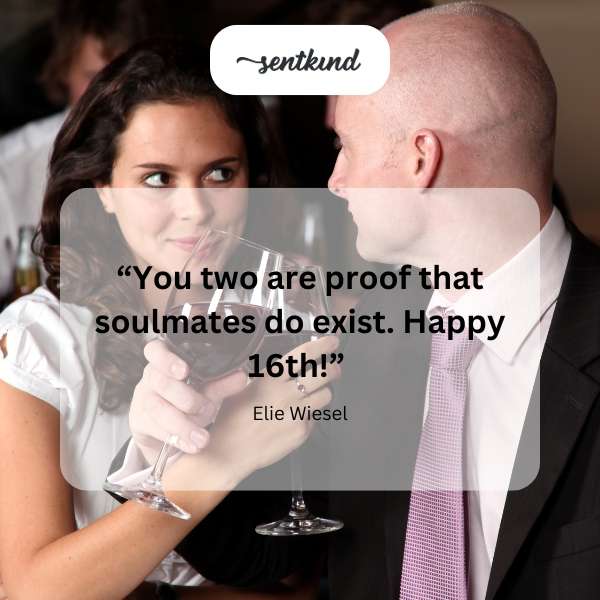 A loving couple celebrating their anniversary.