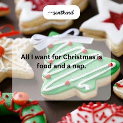 Wishing for Christmas food and nap.