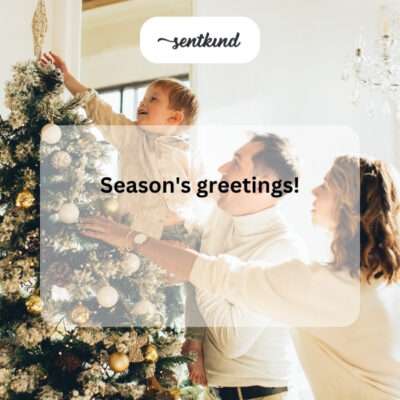 Season's greetings.