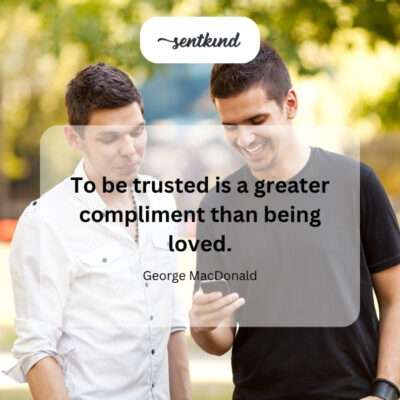 A close-up image shows two people gently clasping hands, symbolizing the deep connection and mutual respect in a strong friendship.