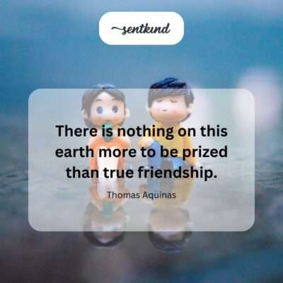 An illustration depicts two people walking hand-in-hand along a path towards a warm light on the horizon, symbolizing the journey and strength found in true friendship.