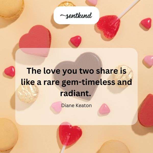 A sparkling, multifaceted gem radiates light, symbolizing enduring love.