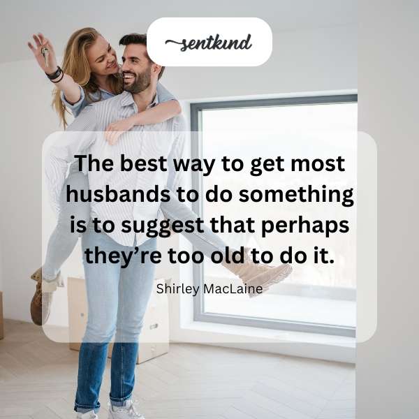 A playful depiction of reverse psychology with an elderly couple.