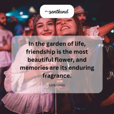 Friendship flower, memory fragrance.