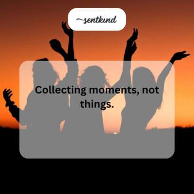 Collecting moments.