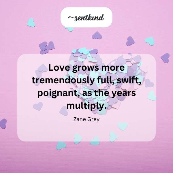 A vibrant garden with blooming flowers symbolizes growing love.