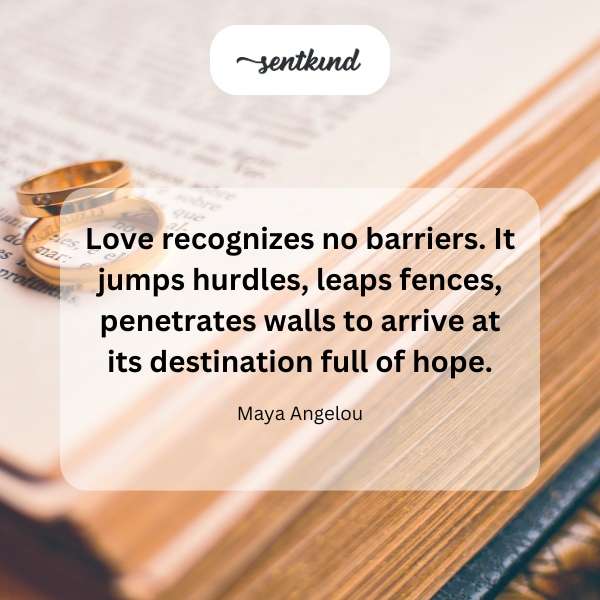 A heart soaring over obstacles, symbolizing love's perseverance.