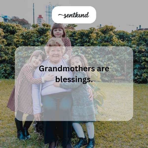 A warm image showing a grandmother embracing her grandchild tenderly.