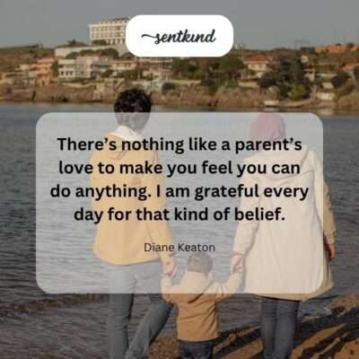 A parent gently guides their child's hands as they learn a new skill, illustrating supportive love and confidence.