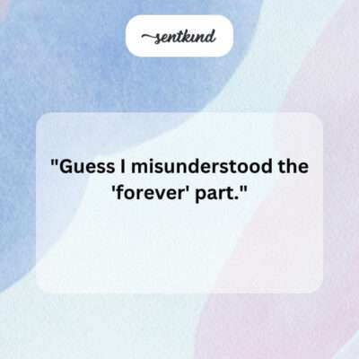 Not forever.
