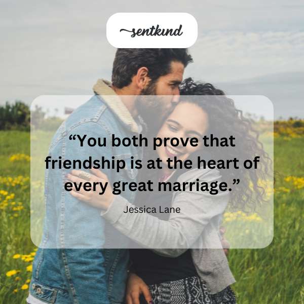 A loving couple embracing, symbolizing the importance of friendship in marriage.