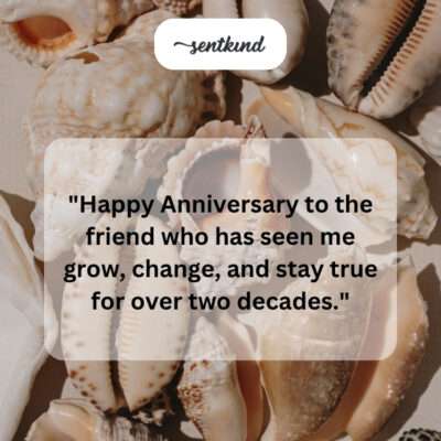 Two decades, seen me grow