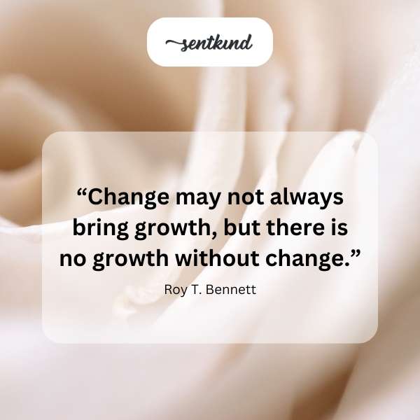 A winding road symbolizes change and the potential for growth.
