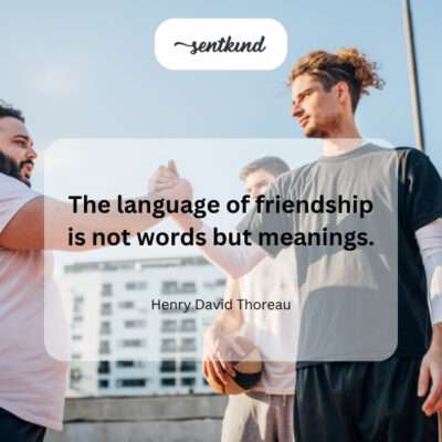 Friendship through understanding.