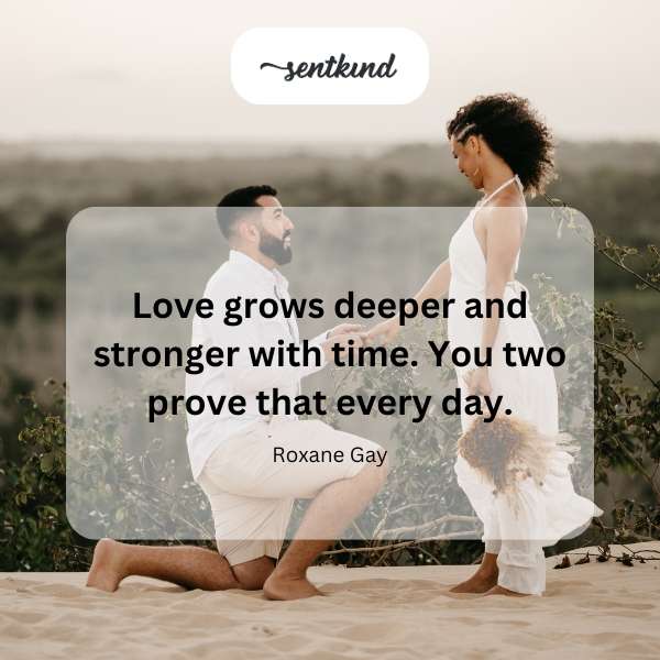 Two intertwined trees with deep roots symbolize enduring love.