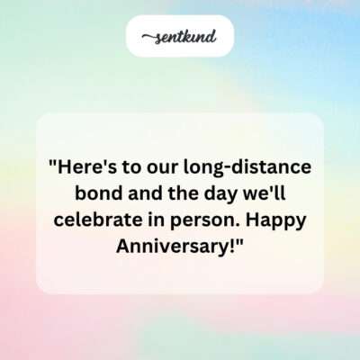 Long-distance bond.