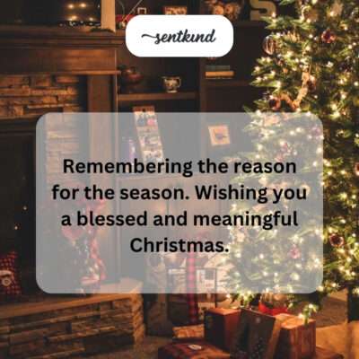 Remembering the reason, blessed Christmas.