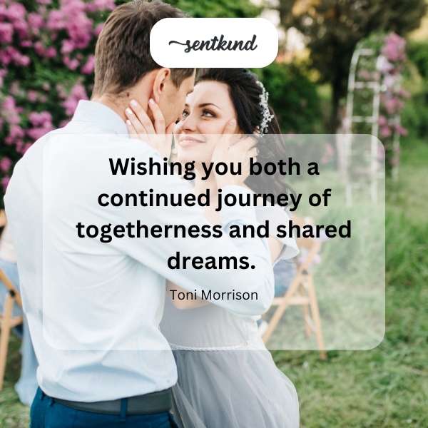 Two intertwined paths symbolize a couple's enduring journey.