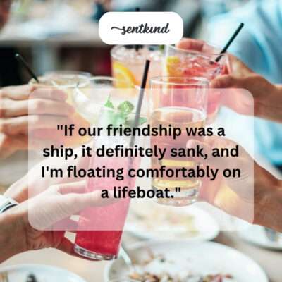 Ship sank.