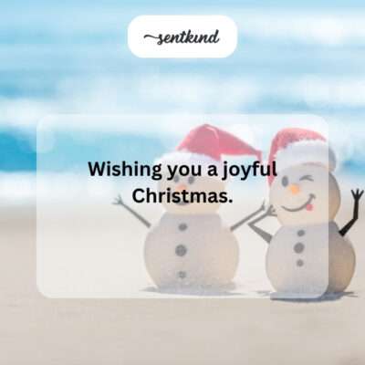 Wishing a joyful Christmas.