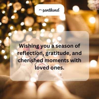  Season of reflection, gratitude, cherished moments.