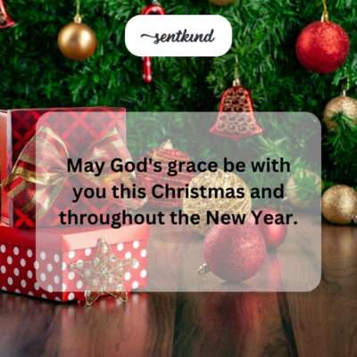 God's grace for Christmas and New Year.