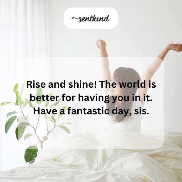 A bright image of a sisterly hug during sunrise, symbolizing a positive start to the day.