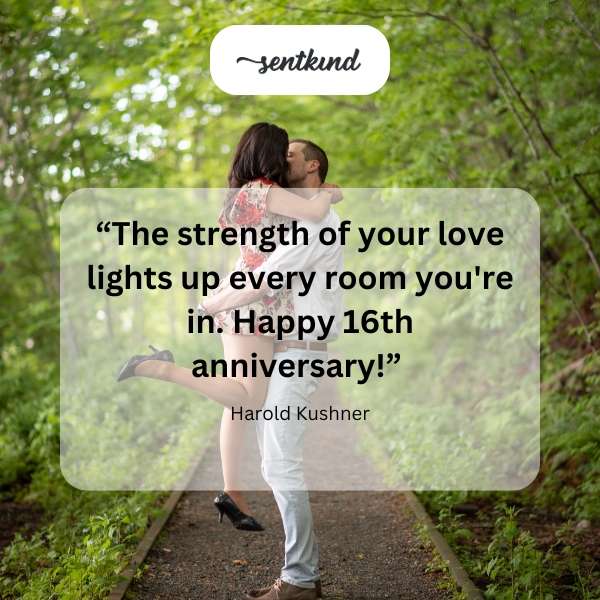 A couple embraces tenderly, bathed in warm, romantic lighting.