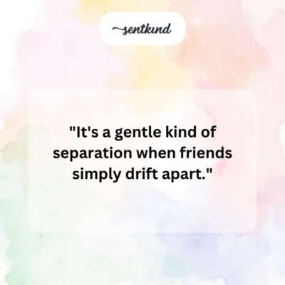 Gentle separation.