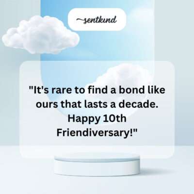 Rare bond of a decade.