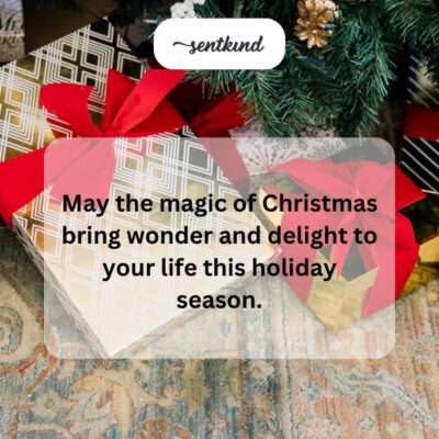 Christmas magic brings wonder and delight.