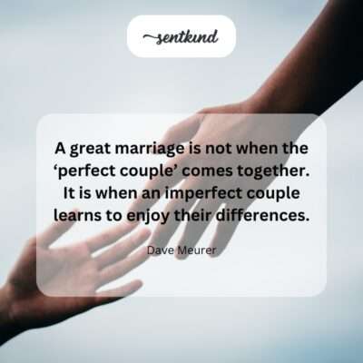 An illustration depicts two different puzzle pieces perfectly fitting together, symbolizing how unique individuals can form a strong union.