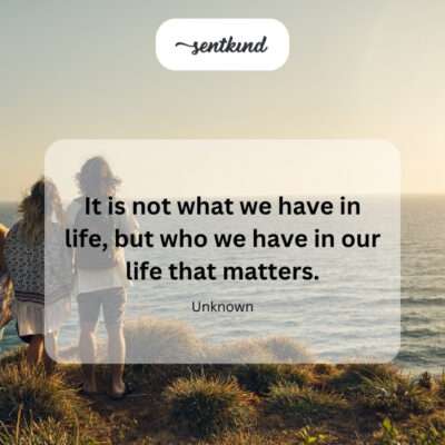 Who we have matters.
