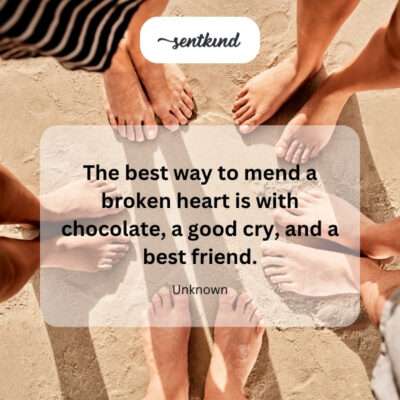 Friend mends heart.