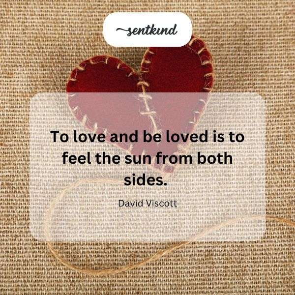 A heart-shaped sun shines brightly, casting a warm glow.