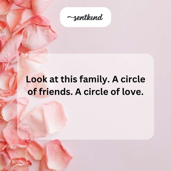 Family's circle of love.