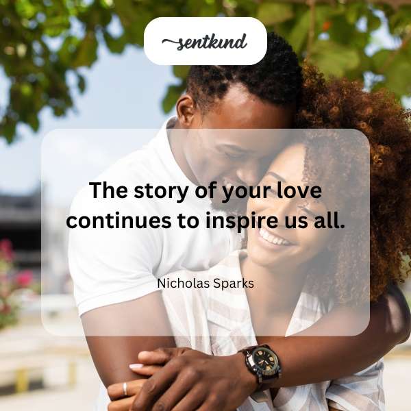 A couple embraces intimately under a romantic, starlit sky.