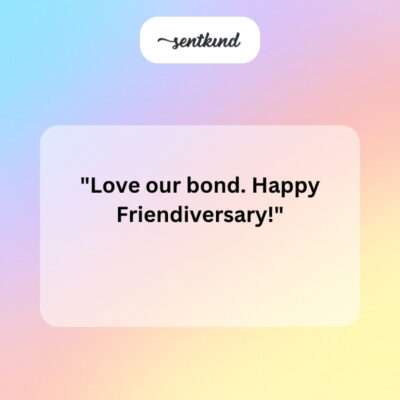 Love our bond.