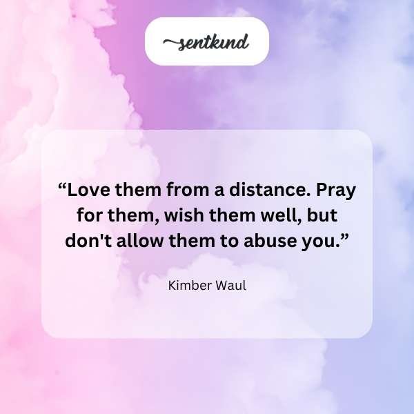 A person calmly creates space between themselves and a silhouetted figure, maintaining a serene expression.