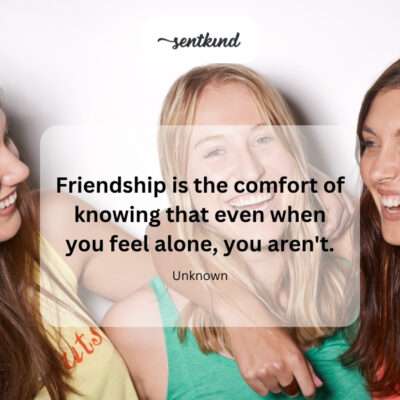 Friendship comfort.