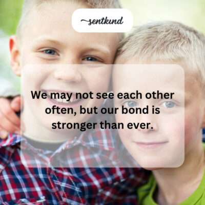 Strong distant bond.
